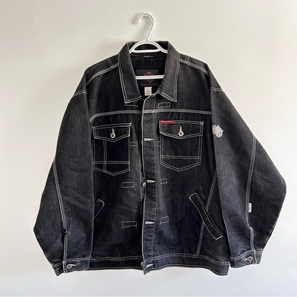 South Pole Other - South Pole Black Denim Jacket Vintage Y2K baggy 90’s